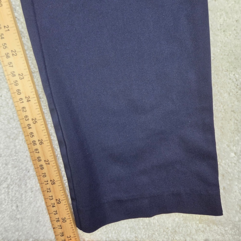 G/FORE Mens Golf Pants 35x31 Navy Blue Stretch Tech Twill Straight Flat Front - Picture 8 of 9